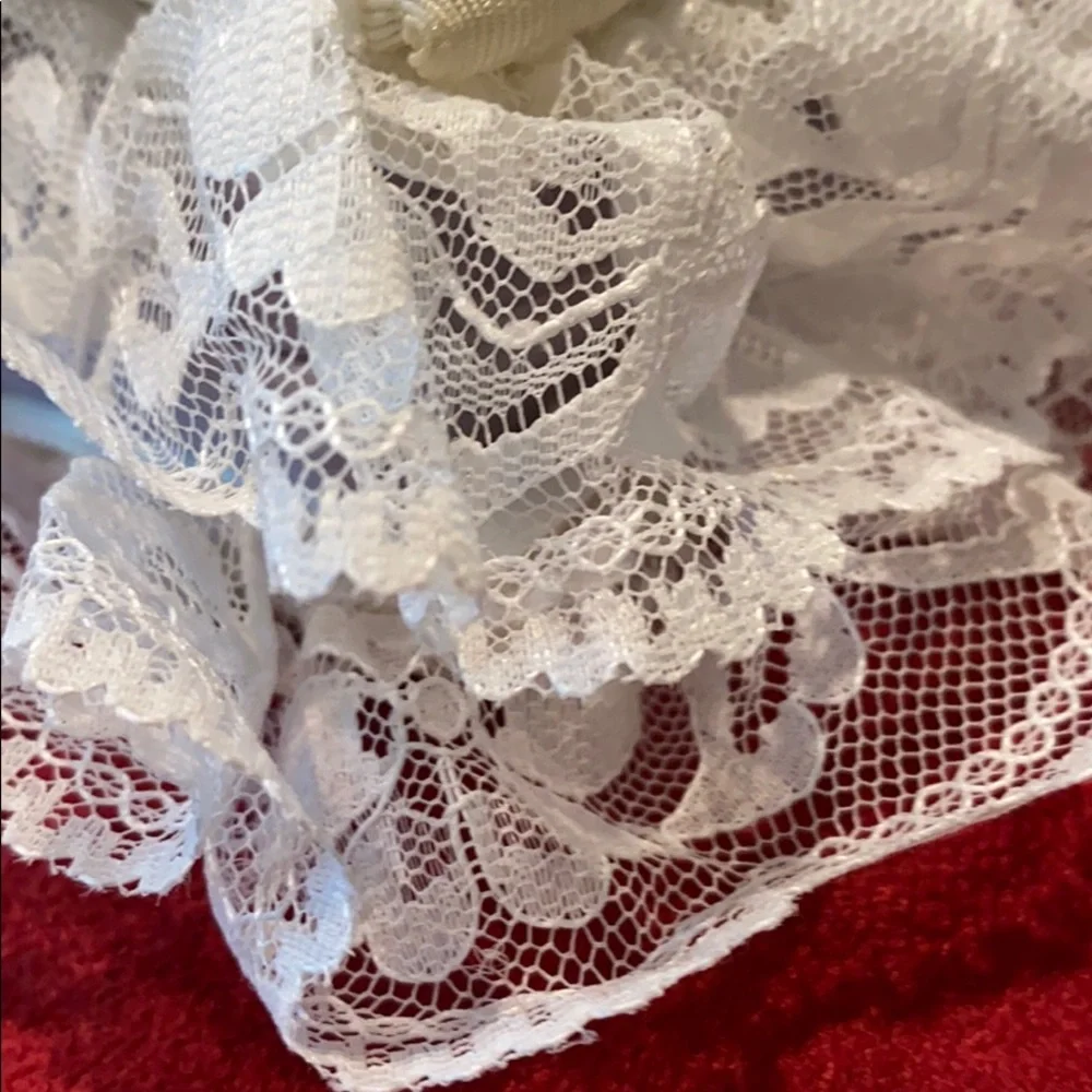 NEW Hand-Made Fabric & Lace-Trimmed Photo Album